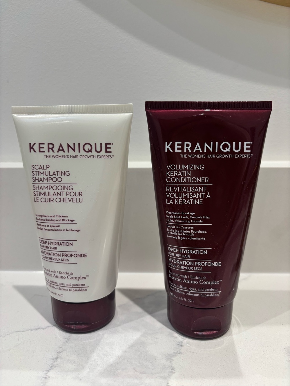 Keranique Hair Growth Shampoo and Conditioner set 4.5oz Each 🆕